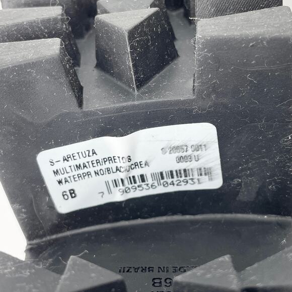 NEW Schutz Womens 6 Aretuza Black Suede & Shearling Combat Boots Waterproof - Picture 5 of 10